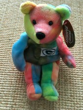 BRETT FAVRE 4 Green Bay Packers Beanie Plush Bear Salvino's Bammers Brand New