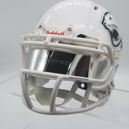 Silver Mini Football Helmet Visor. (*Flat Style*) COMBINED SHIPPING! - Picture 6 of 6