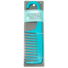 Conair Detangle and Smooth Shower Comb, 1-Count (Colors May Vary)