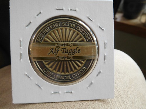 EG SCOUT BSA ASSISTANT CHIEF EXECUTIVE CFO ALF TUGGLE CHALLENGE COIN MEDALLION! - Bild 3 von 4