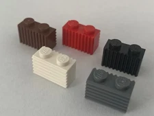 LEGO Parts 2877 (10pcs) Brick, Modified 1x2 with Grille (Grill) Choose Color