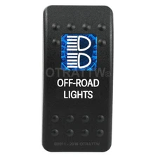 OTRATTW Carling Technologies Contura II Rocker only, OFF-ROAD LIGHTS, BLUE LENS