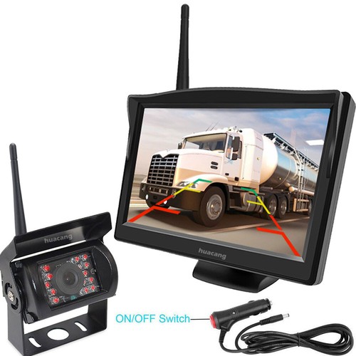5" Wireless Monitor Truck Caravan Motorhome Rear View HD Reverse Camera System