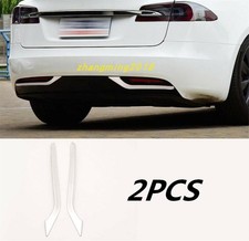 For Tesla Model S 2015 A Set Stainless Steel Rear Fog Lamp