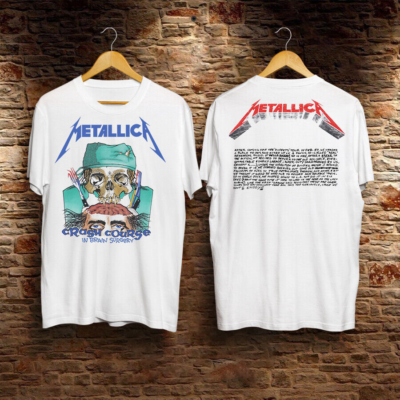 1987 Metallica Crash Course In Brain Surgery Shirt Vintage Unisex 