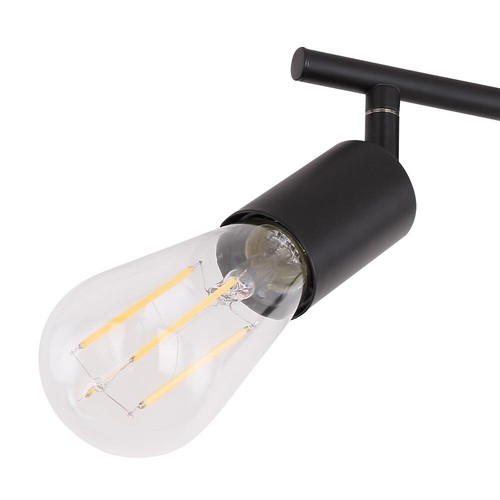 Spotlampe Deckenleuchte Spotstrahler Metall schwarz 2-Flammig E27 verstellbar - Bild 6 von 12