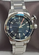 Maurice Lacroix 43 mm Automatic Luminous SS Pontos 600 Meters Diver's Watch NOS