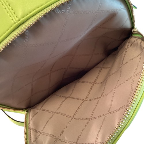 Michael Kors Rucksack Rhea Zip Medium Limeade Green Embossed Logo Neu mit Etikett - Bild 17 von 17