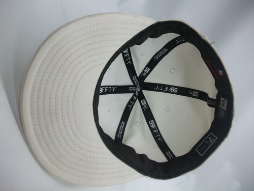 CR Colorado Rockies Mütze vergilbt weiß New Era 7 1/4 nicht verstellbar MLB Baseball Cap - Bild 8 von 12