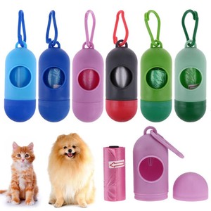 Details About Pill Shape Pet Dog Clean Up Bags Dispenser Waste Garbage Carrier Holder Dis