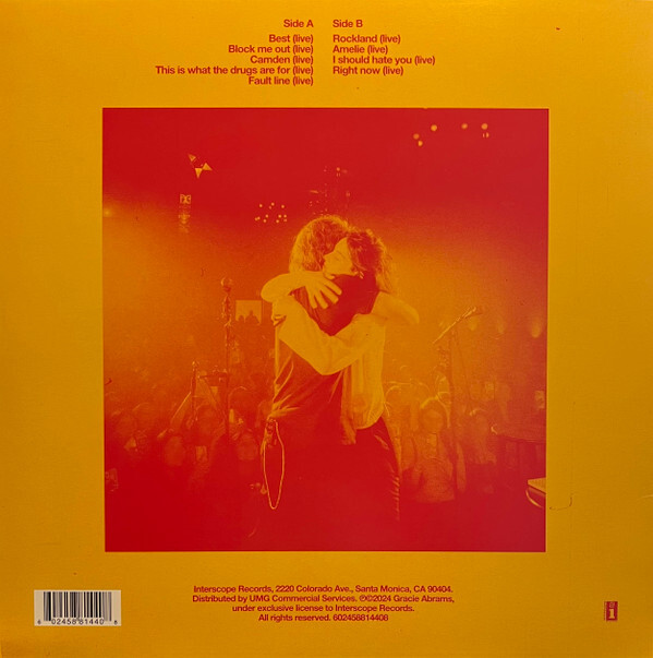 米LP Gracie Abrams , Aaron Dessner The Good Riddance Acoustic Shows (Live) 602458814408 Interscope Records /00260 Gracie Abrams - Gracie Abrams-The Good Riddance Acoustic