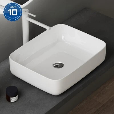 DOPORRO Waschbecken keramik Aufsatzwaschbecken Einbauwaschbecken Badezimmer Waschtisch