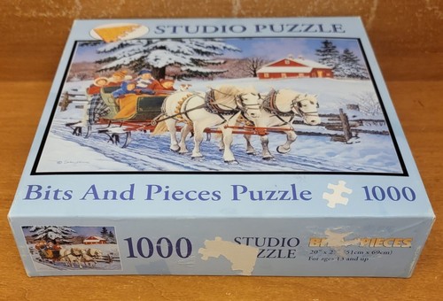 Bits and Pieces Familienschlittenfahrt 1000 Teile Puzzle, 47737, John Sloane, sehr gut - Bild 1 von 7