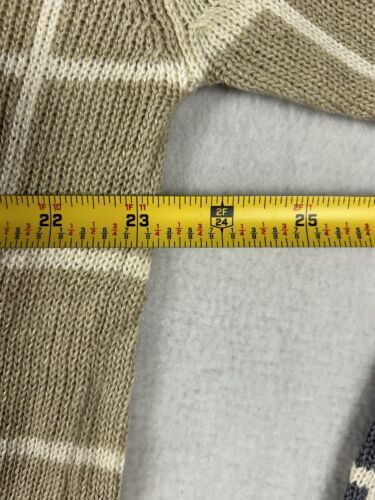 Henry Grethel Golf Herren Karostreifen Strick Baumwolle Pullover - Größe M - Bild 3 von 5