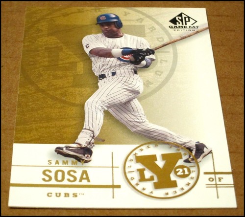 2001 SP Game Bat Edition Lumber Yard Sammy Sosa Card #Y8 Chicago Cubs NRMT - Picture 2 of 3