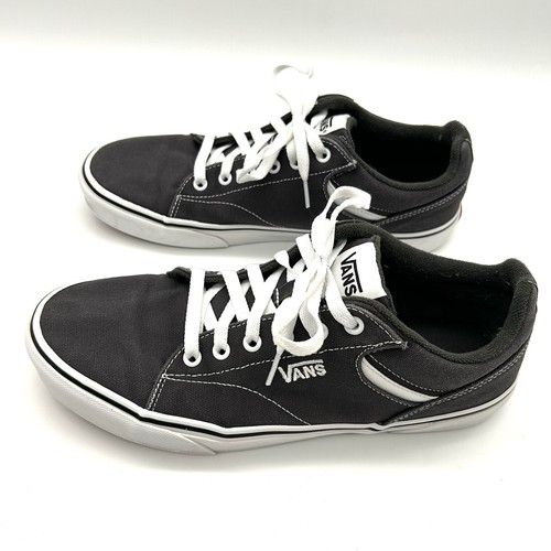 Vans Seldan VA4TZE187 Sneakers Men's Black White Canvas Lace Up Skateboard Shoes