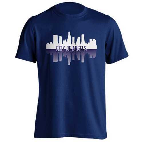 kurzärmeliges T-Shirt Los Angeles LA City of Angels Sport Skyline Grafik Erwachsene - Bild 10 von 19