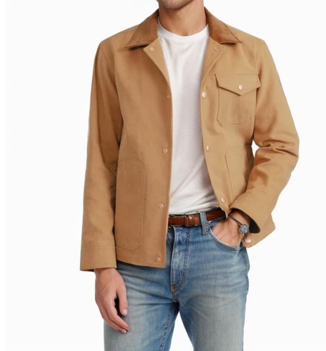 Chaqueta de trabajo informal de solapa para hombre Abrigo manga larga Primavera Otoño Abrigo antipolvo Moda - Imagen 15 de 18