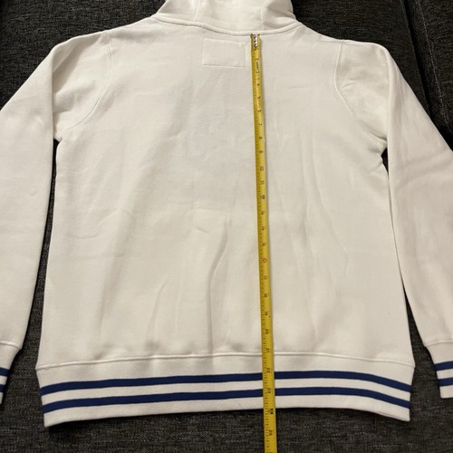 Los Angeles Dodgers Hoodie Center Logo Arched Stroke Bold Text Medium White - Picture 9 of 14