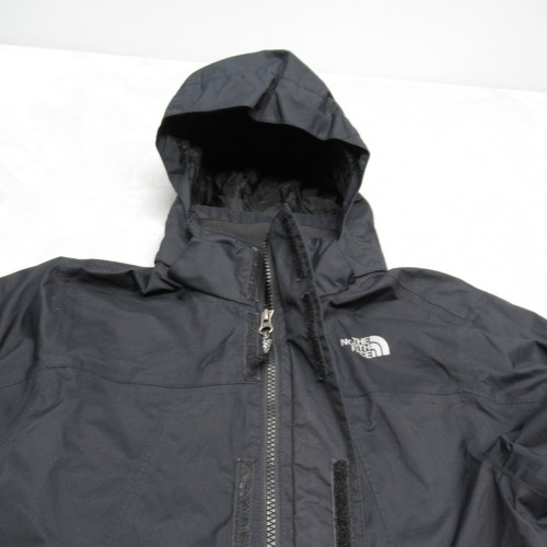 The North Face Jacket Boys Medium Black HyVent Rain Waterproof Hooded Dual Zip - Picture 10 of 20