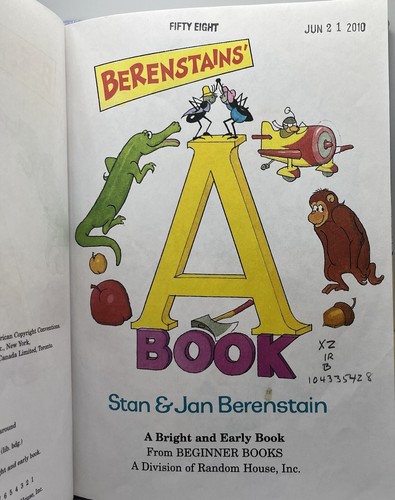 Vtg 1997 Berenstain Bears “A Book” Childrens Kids Storybook Berenstein ABCs - Picture 4 of 5