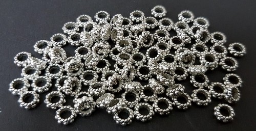 SALE 🌟 3 for 2 🌟 100 Silver Spacer Beads For Jewellery Making Different Styles - Picture 53 of 61