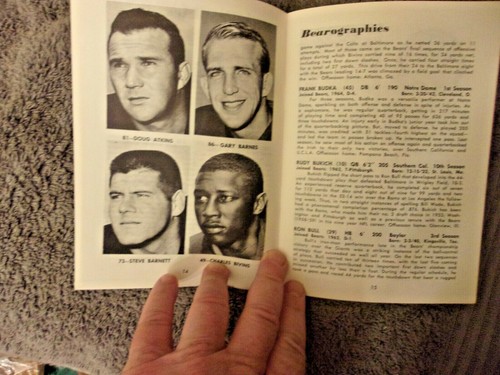 1964 CHICAGO BEARS MEDIA GUIDE Yearbook 1963 NFL CHAMPS! MIKE DITKA Program AD - Picture 4 of 12