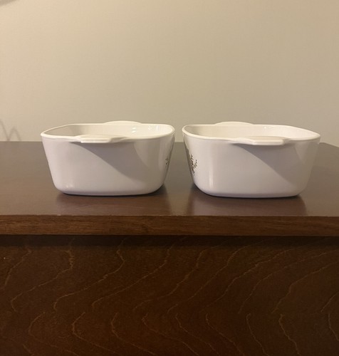 Set Of 2 VTG Corning Ware Spice Of Life Casserole Dish P-43-B & Plastic Lids - Picture 3 of 11