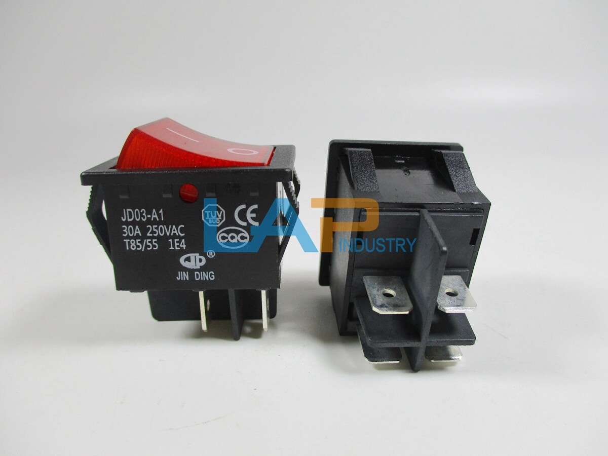 5PCS JIN DING (JD) JD03-A1 Rocker Switch 4 Pins 30A 250VAC | eBay