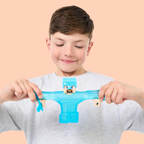 Heroes of Goo Jit Zu Minecraft Stretchy Characters, Steve with Diamond Armor & S - Bild 4 von 12