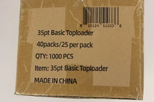 (1000) Humongous Hoard 3" x 4" Basic 35Pt Top Loaders Case