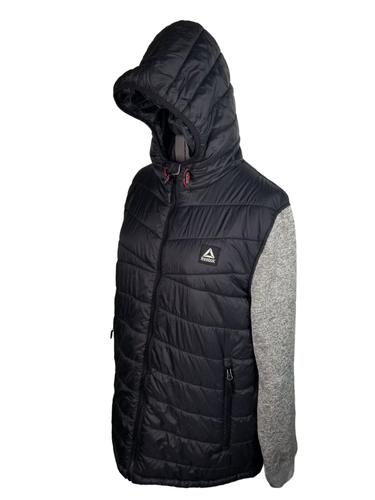Chaqueta para hombre Reebok Fullzip talla XL negra y gris PIT TO PIT 25 IN NUEVA CON ETIQUETAS - Imagen 10 de 13
