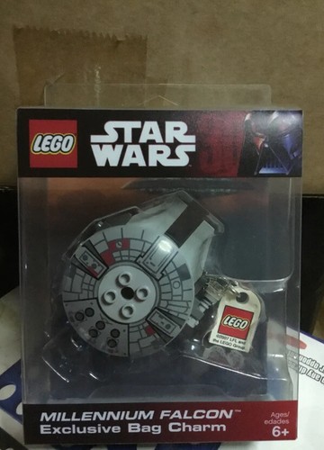 New Lego Star Wars Millennium Falcon Vader Tie Y Wing Key Chain Ring Bag Charm - Picture 5 of 7