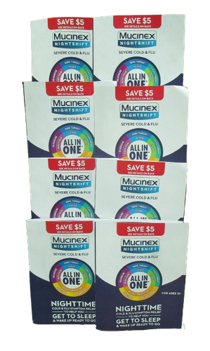 Mucinex Nightshift All-in-One Severe Cold & Flu w/Sleep Aid - Inc. $5 Offer/Pack - Picture 15 of 17