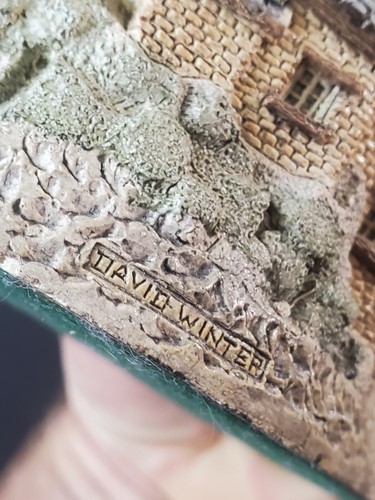 David Winter Cottage Brookside Hamlet Mould 1 Very Early Rare Good Shape - Picture 7 of 10