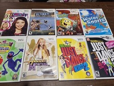Wii Games Lot.just Dance.icary.water Sports.ultimare Duck Hunting. And More.