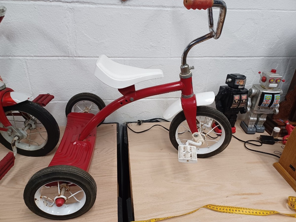 Vintage 1962 Roadmaster Kids Tricycle Steel Toy USA Old Antique