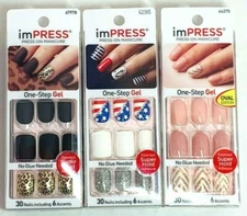 Kiss ImPress Press On Manicure Nails No Glue 30 Count - Choose Your Style