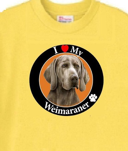 Dog T Shirt Men Women - I Love My Weimaraner - Picture 6 of 6