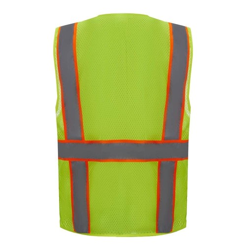 3C Products ANSI/ISEA 107-2015 Klasse 2 Sicherheit grün ultraweiches Netz Vermesser 4XL - Bild 3 von 10