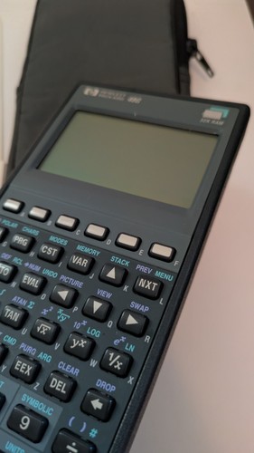 Hewlett Packard HP 48G Graphing Calculator 32K RAM w Case Manual Papers EUC 1993 - Picture 3 of 12