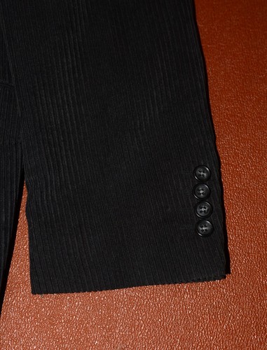 BROOK TAVERNER Corduroy Blazer Jacket Dark Grey Mens 42" Short CHECK MEASUREMENT - Picture 2 of 9