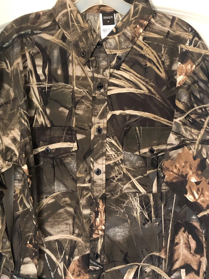 Ranger Max-4 Camo Long Sleeve Shirt 28MX Size Medium NWT - Image 3 of 3