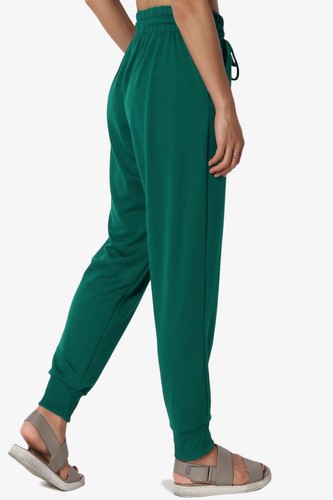 TheMogan S~3X Casual Drawstring Elastic Waist Slouchy Jersey Lounge Jogger Pants - Picture 66 of 128