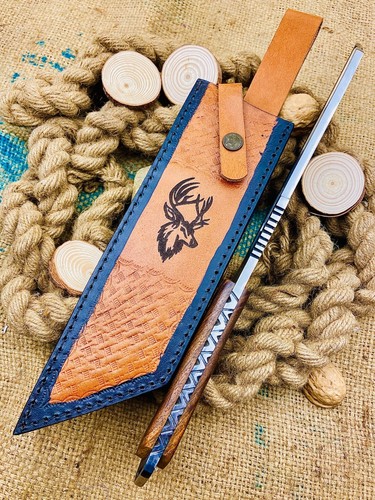 Custom Hand Made Tactical Hunting BOWIE Knife / High Carbon Steel Blade FI 555 - Picture 5 of 8