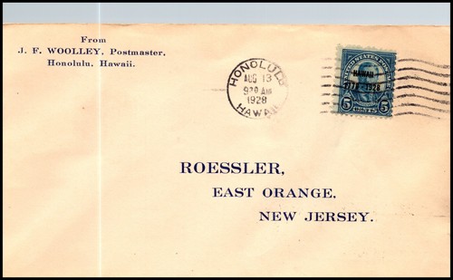 Scott 648 5 Cents Roosevelt Hawaii Overprint FDC Planty 648-20 - Picture 1 of 2