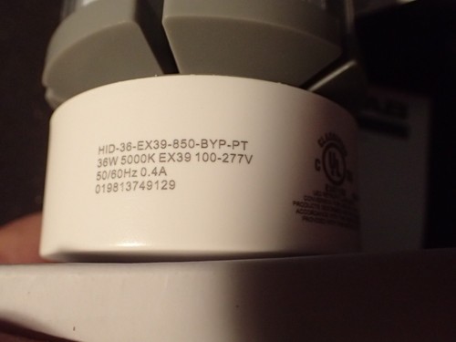 RAB 36 WATTS 150w REPLACEMENT HID-36-EX39-850-BYT- PT EX39 BASE Corn Cob 100-277 - Picture 8 of 8