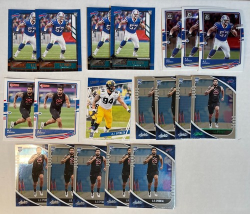 24 2020 Panini A.J. AJ Epenesa RC Prizm Absolute Donruss Optic Playbook