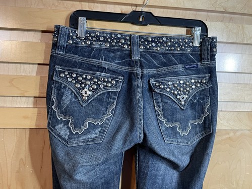 Miss Me JP42885 Low Rise Bootcut Schlagjeans Damengröße 28 x 34 Farbe Silverado - Bild 5 von 13