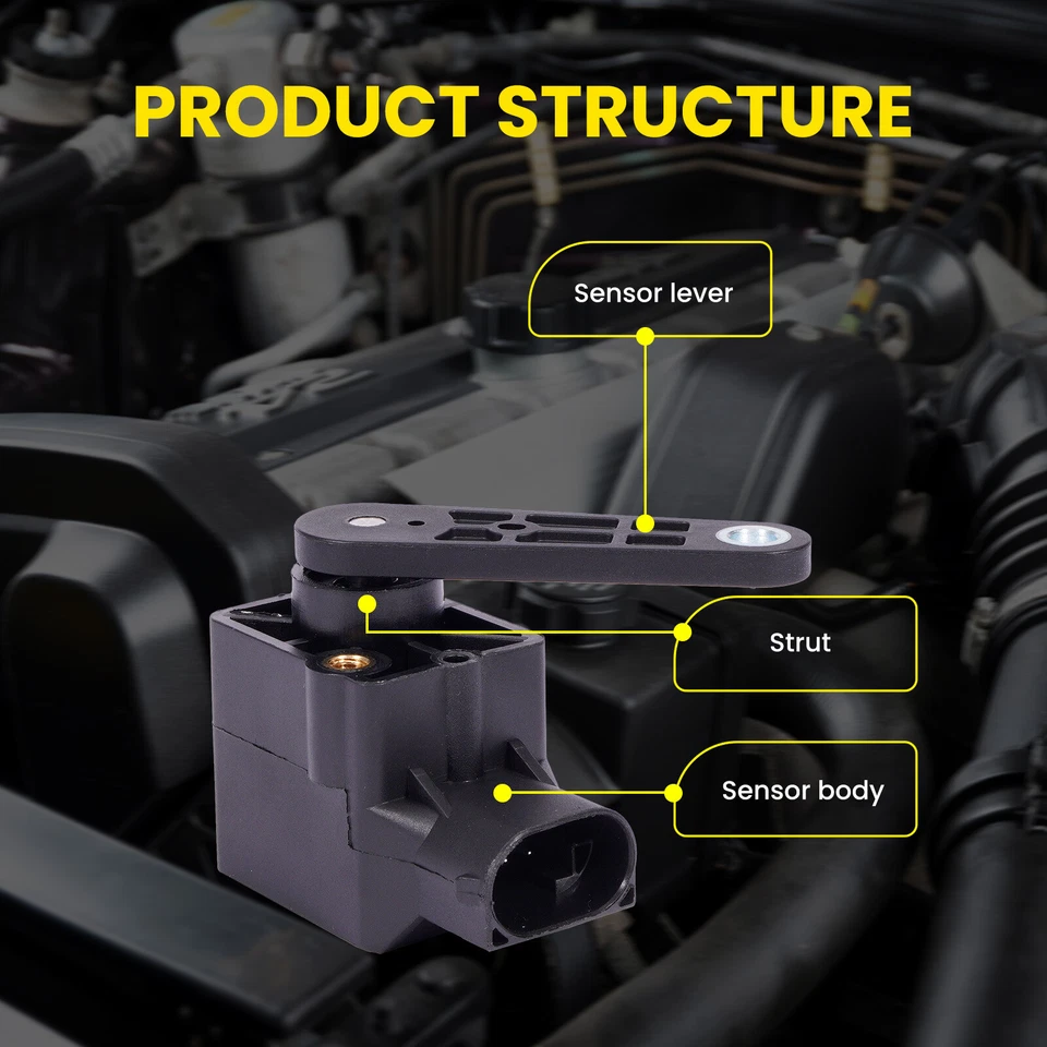 Sensor de nivel de altura de conducción delantero o trasero para Mercedes-Benz C230 C320 ML350 CL600 Foto 4 de 4